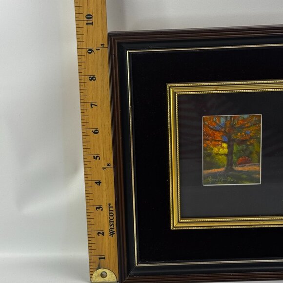 3 Mini Oil Paintings 1984 New Zealand Vintage Landscape Views in a Single Frame - Picture 9 of 16